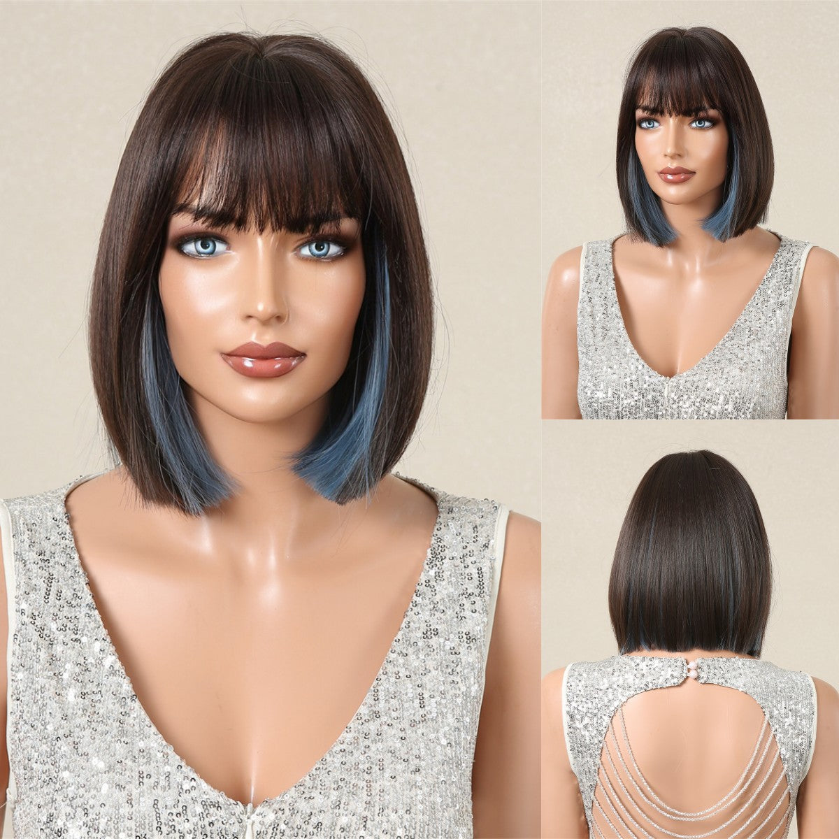 Wig shoulder length short hair 1924121202